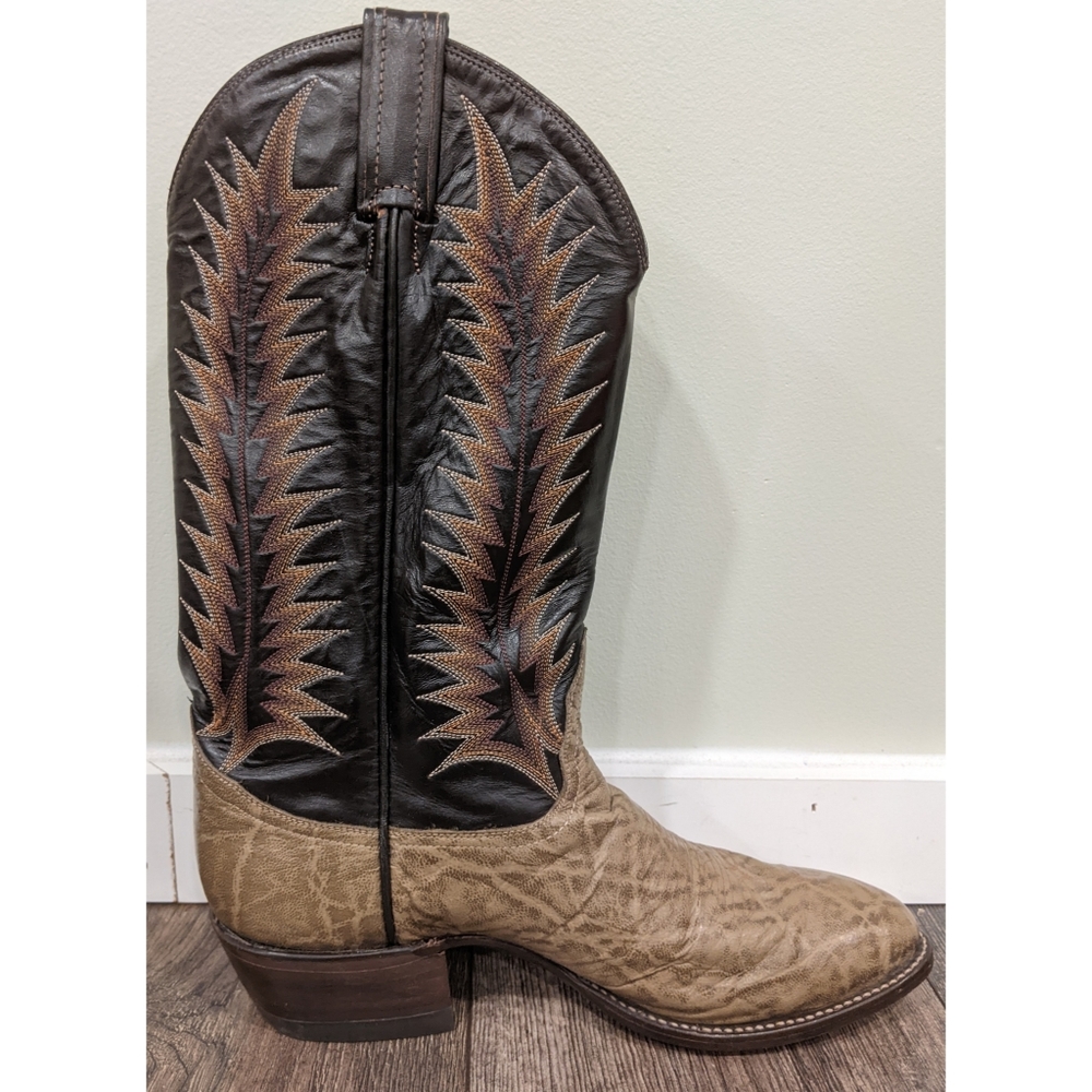 Tony Lama Exotic Elephant Western Cowboy Boots 8.5 - Picture 6 of 13